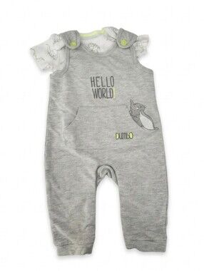 Disney Baby Dumbo Overall Matching Set 6M